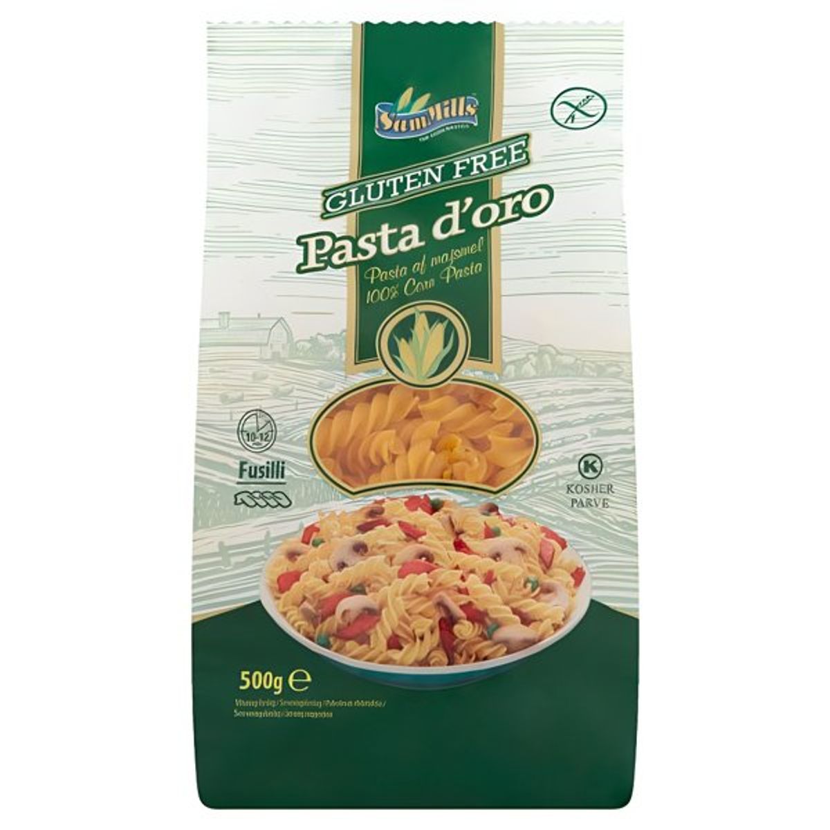 Glutenfri Majs Pasta Fusilli 500g Zelected