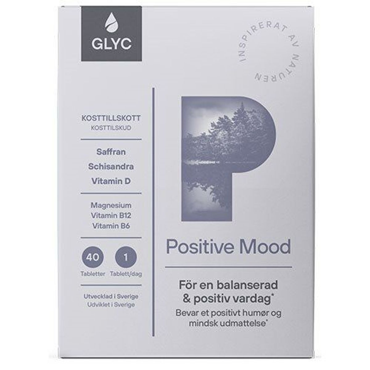 GLYC Positive Mood - 40 tabletter