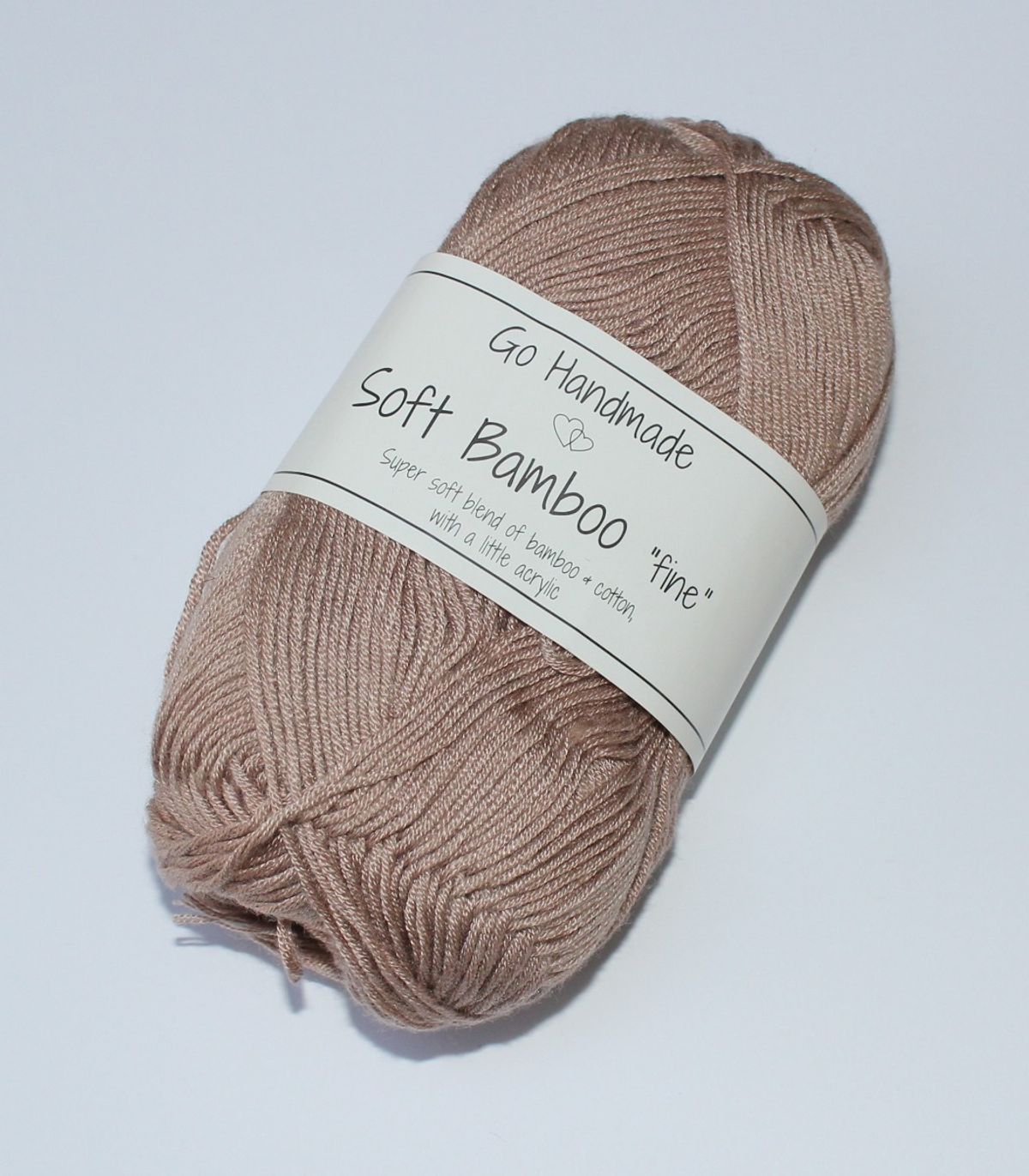 Go Handmade Soft Bamboo "fine" - Nude beige farvekode 17422, 50 gram