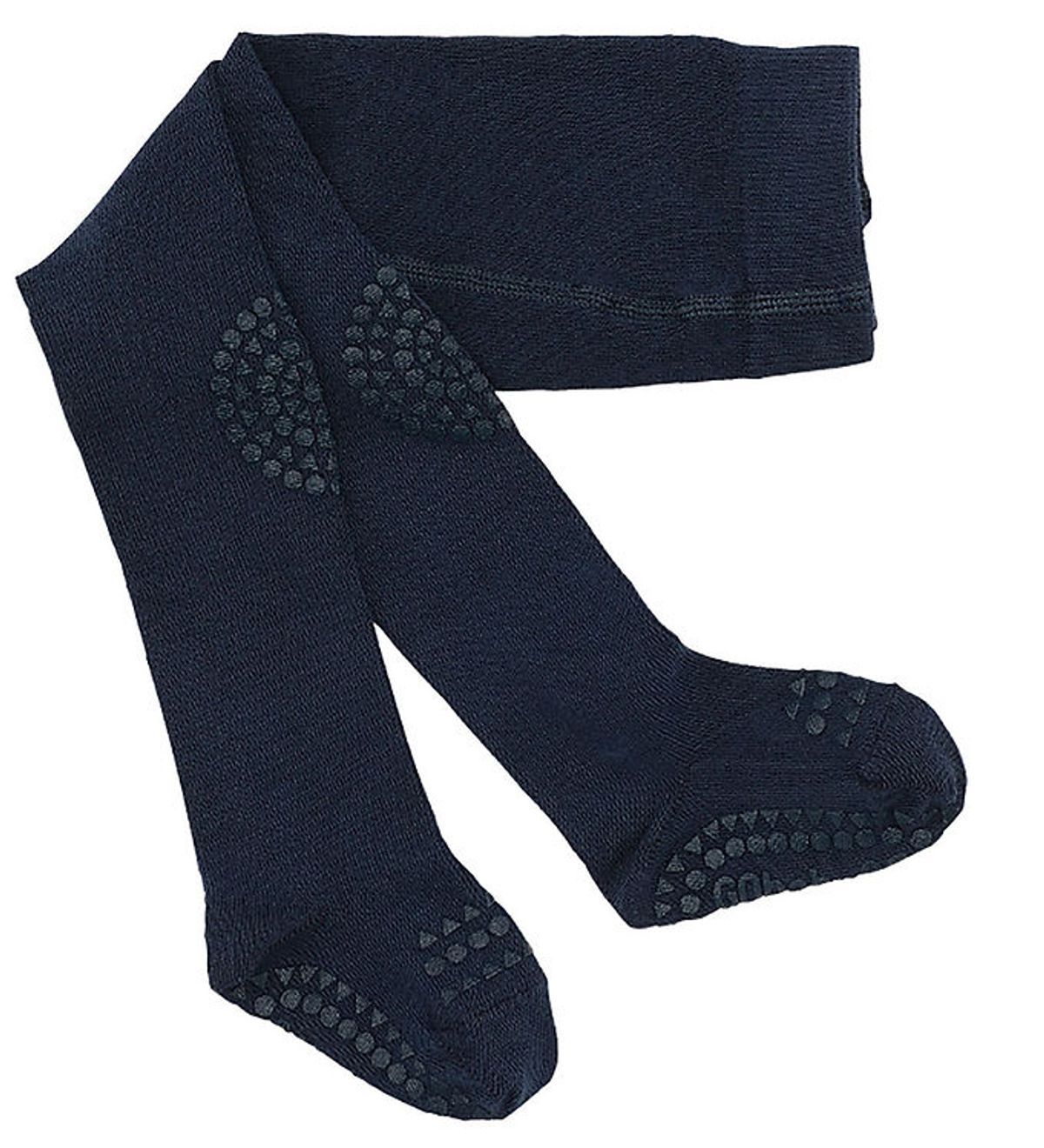 GoBabyGo Skridsikre Strømpebukser - Uld - Midnight Blue