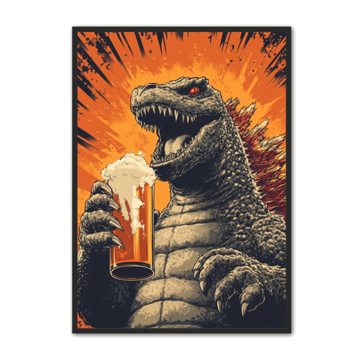 Godzilla Plakat 10 - Fantasi Plakat