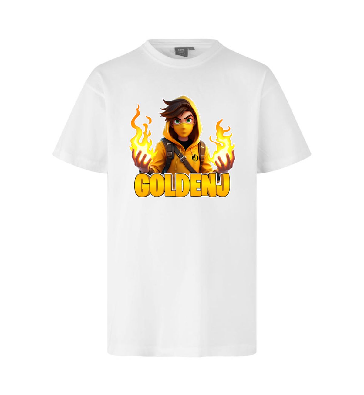 GoldenJ Flamme Tee - Hvid | 12-14