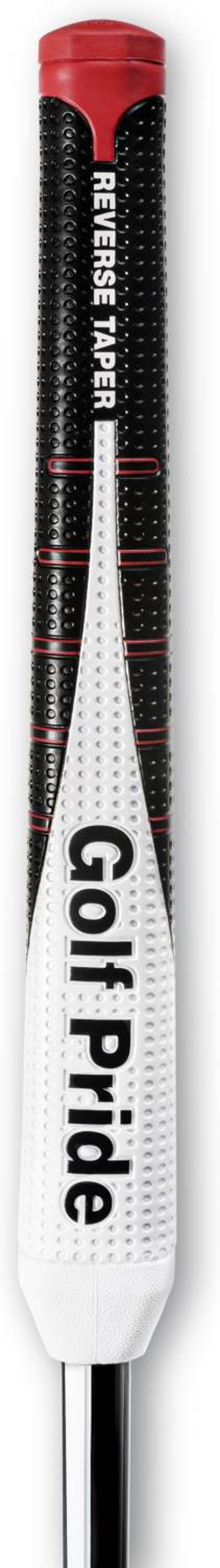 Golf Pride Reverse Taper Flat Putte grip - Black/White/Red - Str. Medium