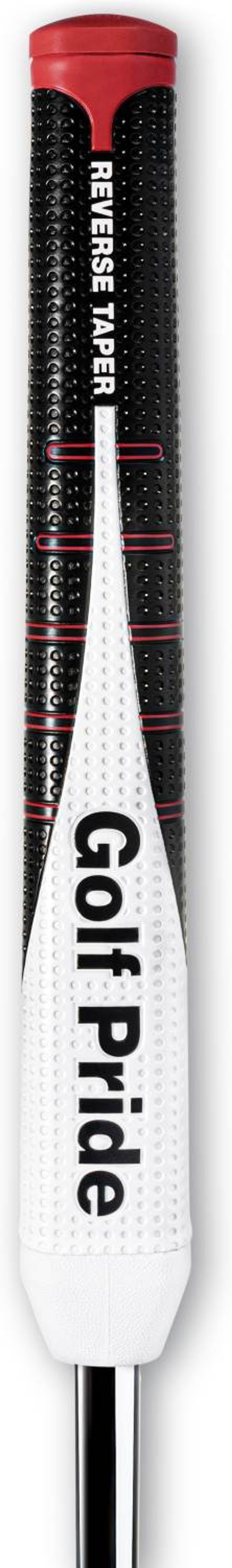 Golf Pride Reverse Taper Round Putte grip - Black/White/Red - Str. Large