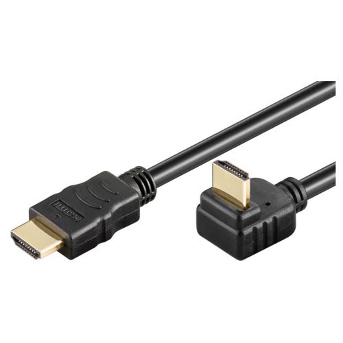 Goobay - 1.4 High Speed HDMI Vinklet (Han-Han) (Sort) - 4K@30Hz - 0,5 m