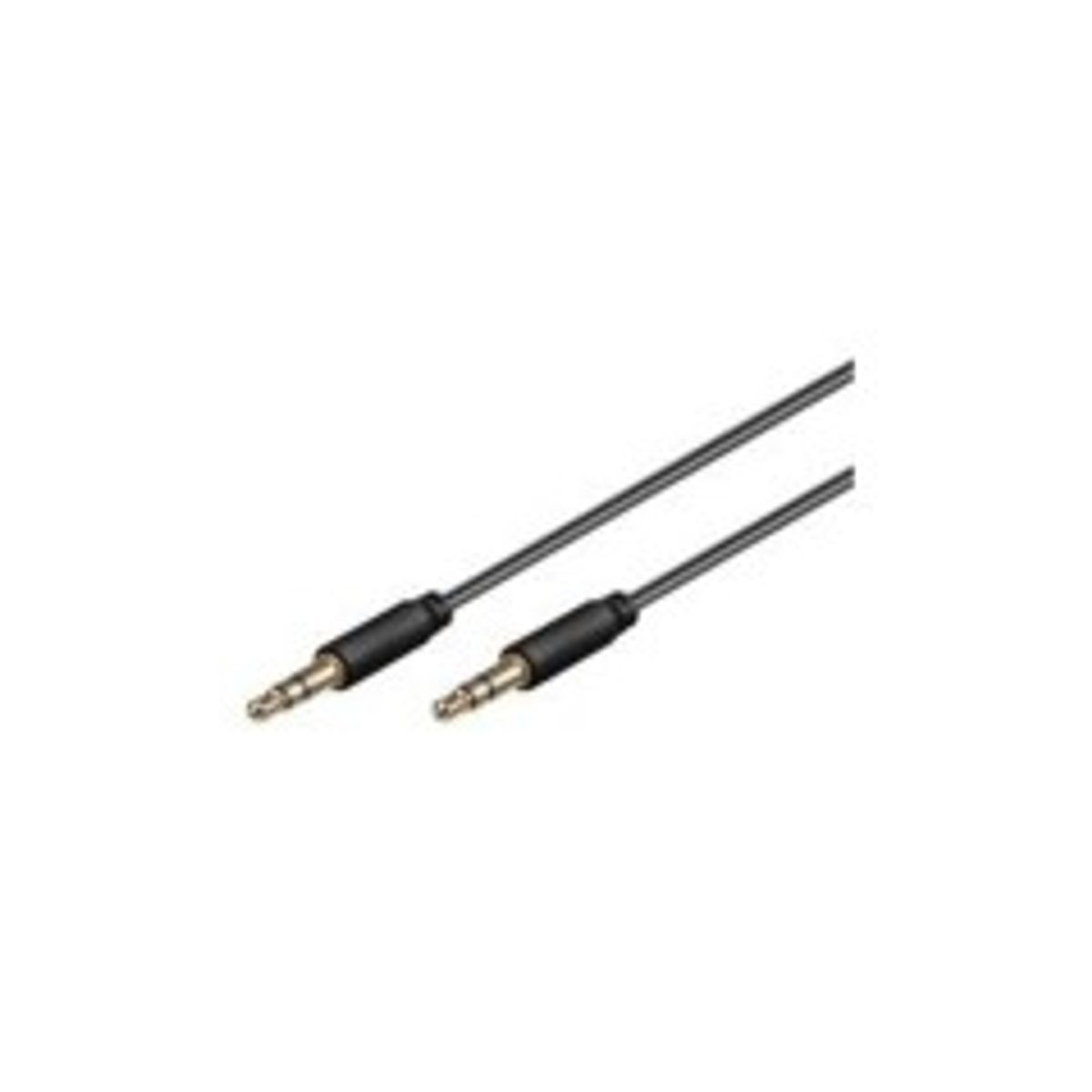 Goobay Audio cable 3m slim 3.5 mm stereo jack sort