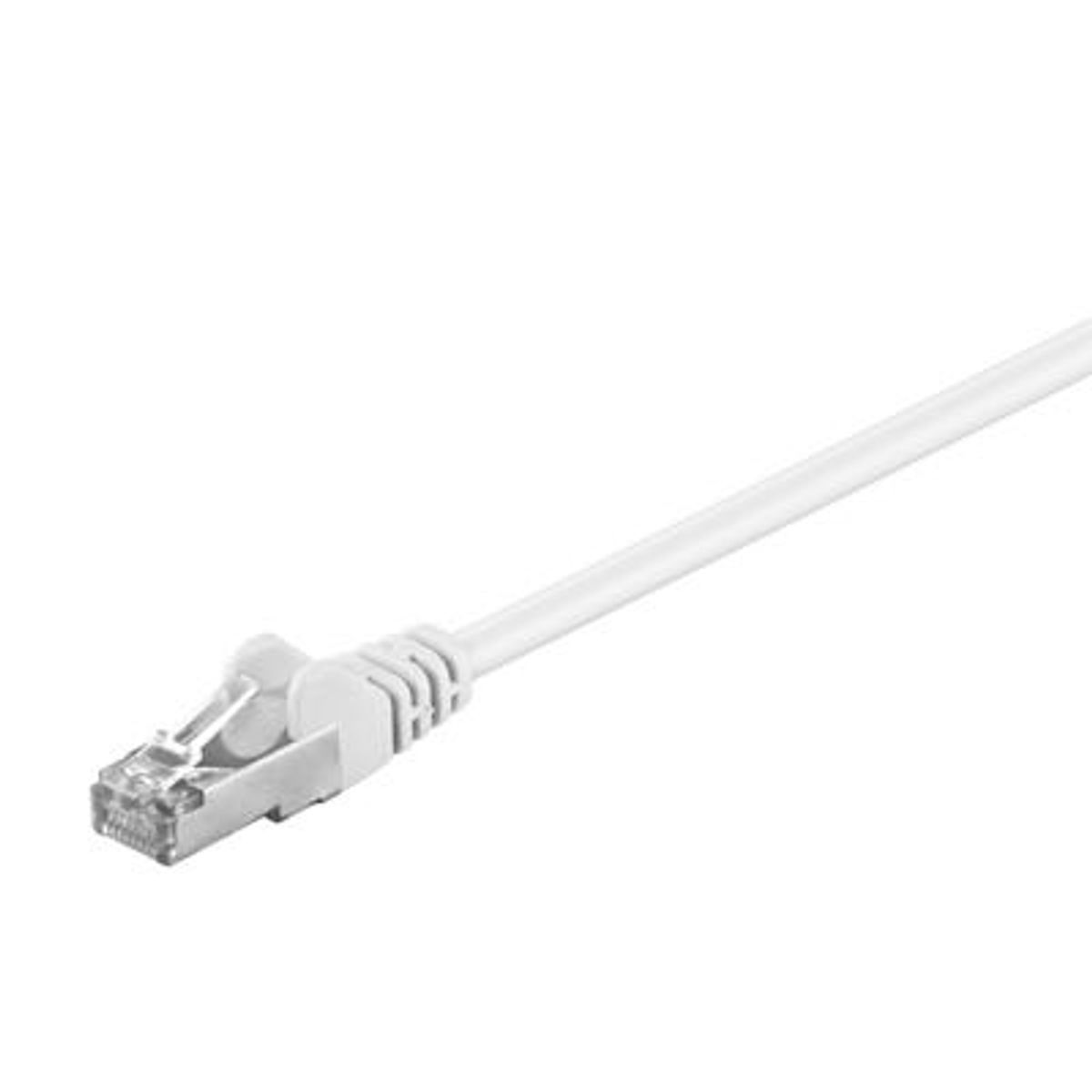 Goobay - Cat 5e F/UTP Netværkskabel (max. 1 GB/s) (Han-Han) (Hvid) - 0,5 m