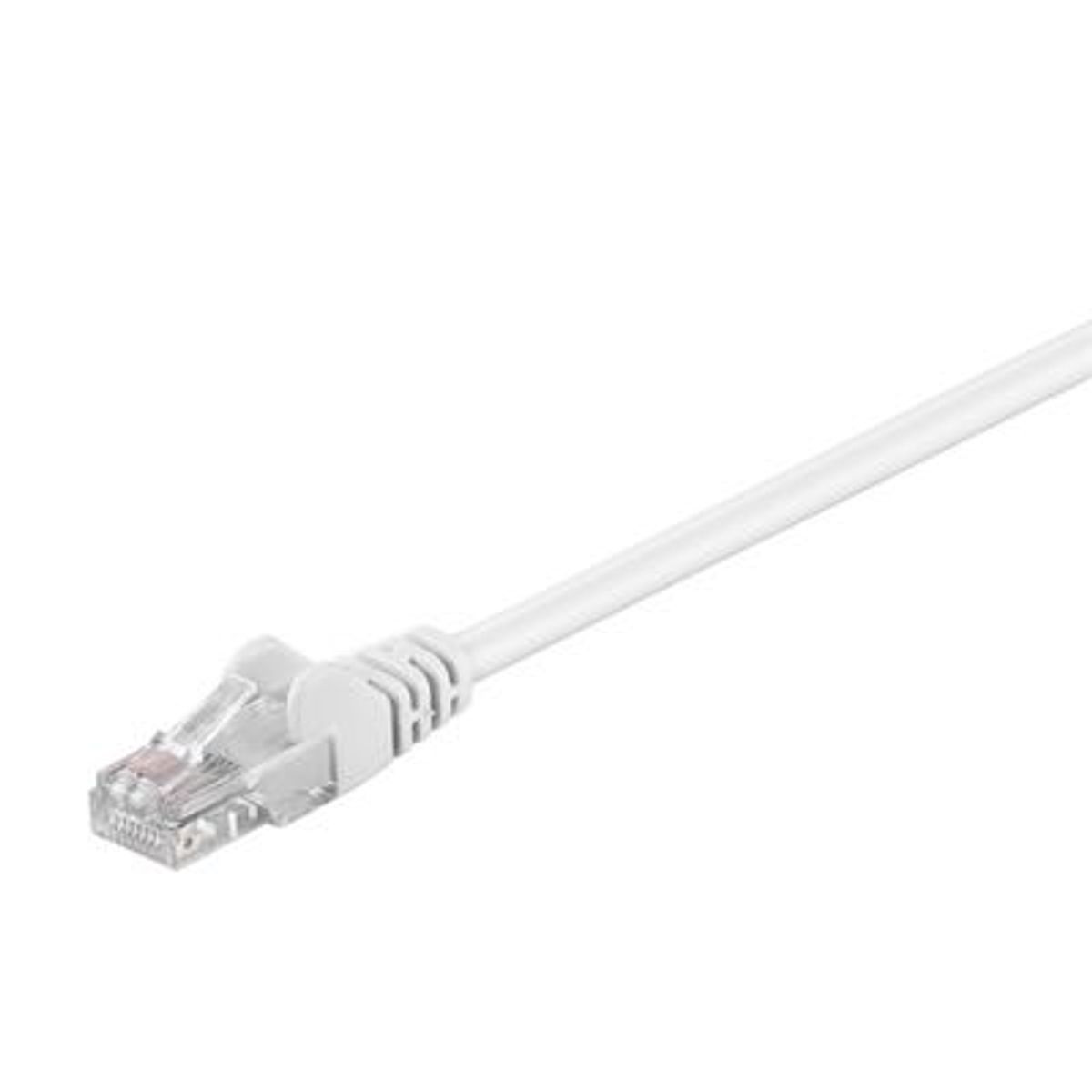 Goobay - Cat 5e U/UTP Netværkskabel (max. 1 GB/s) (Han-Han) (Hvid) - 1,0 m