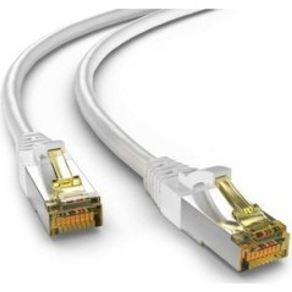 Goobay CAT 6a S/FTP CU 1m White