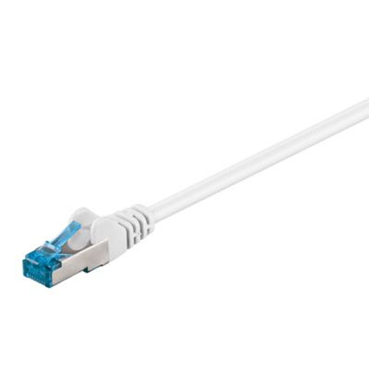 Goobay - Cat 6a S/FTP Netværkskabel (max. 10 GB/s) (Han-Han) (Hvid) - 1,5 m