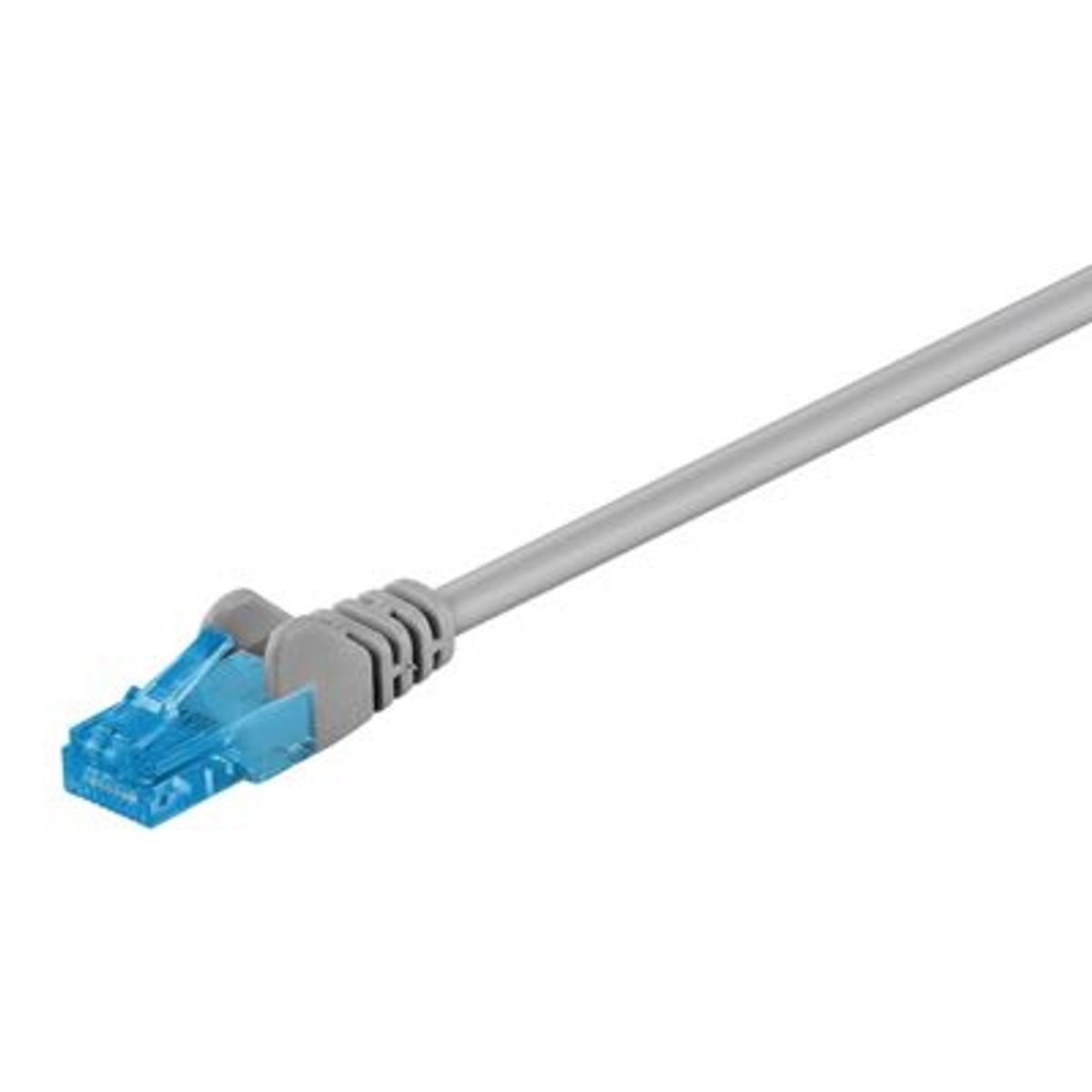 Goobay - Cat 6a U/UTP Netværkskabel (max. 10 GB/s) (Han-Han) (Grå) - 0,5 m