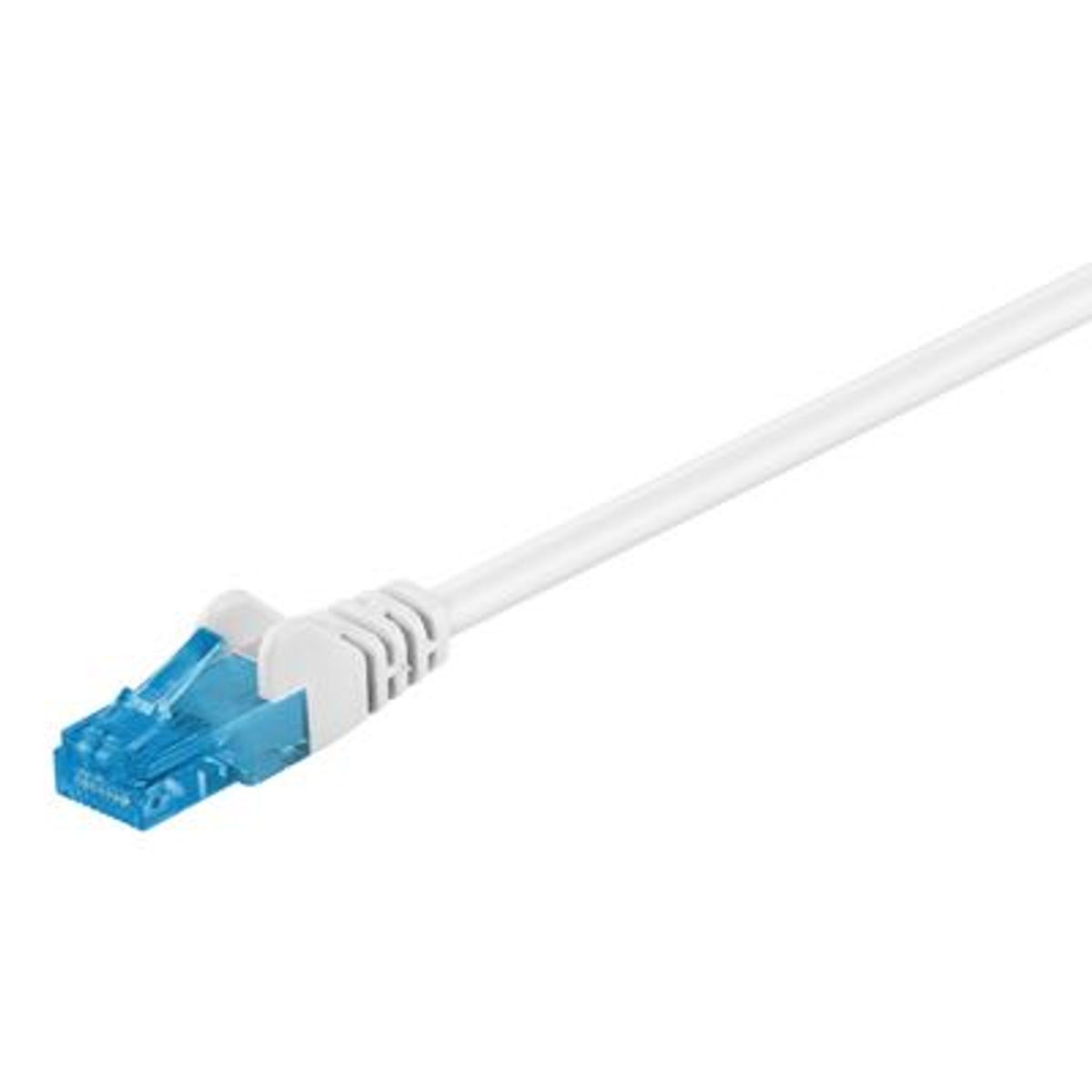 Goobay - Cat 6a U/UTP Netværkskabel (max. 10 GB/s) (Han-Han) (Hvid) - 1,5 m