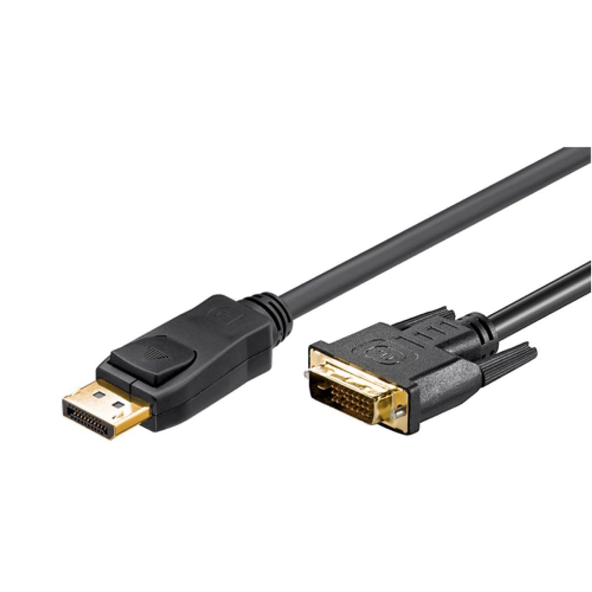 Goobay - DisplayPort 1.2 til DVI-D (24+1) (Han-Han) (Sort) - 2,0 m