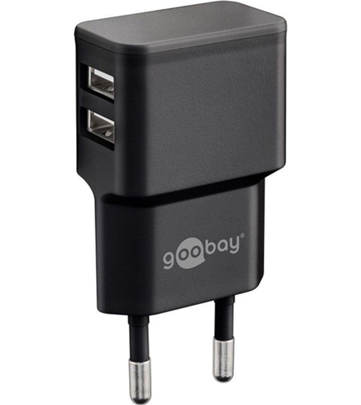 Goobay Dual USB Oplader - Sort (EU)