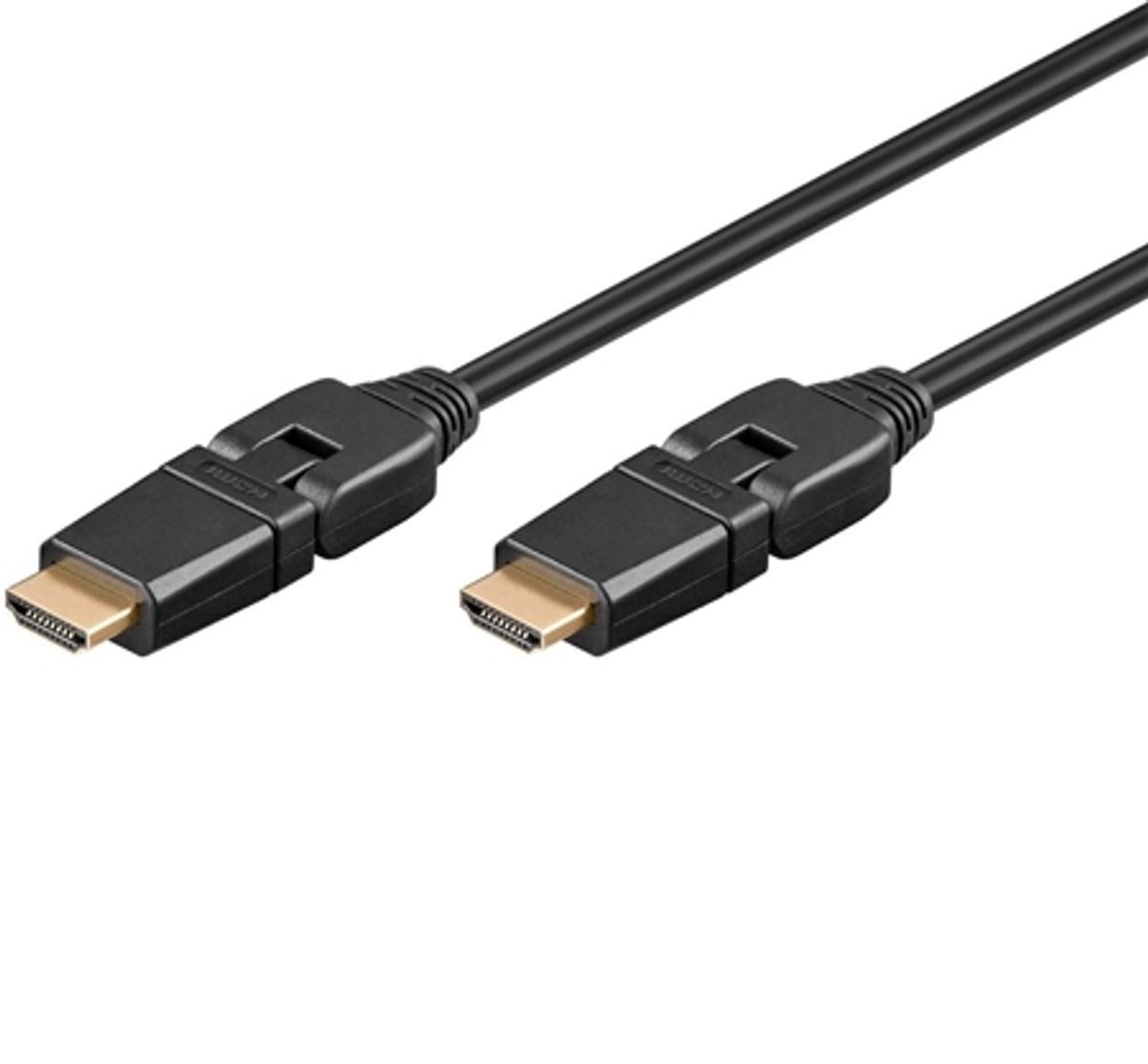 Goobay Fleksibelt HDMI Højhastighedskabel med Ethernet - 1 meter