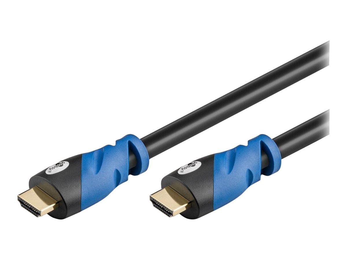 Goobay HDMI 2.0 Premium 3m Sort/Blå