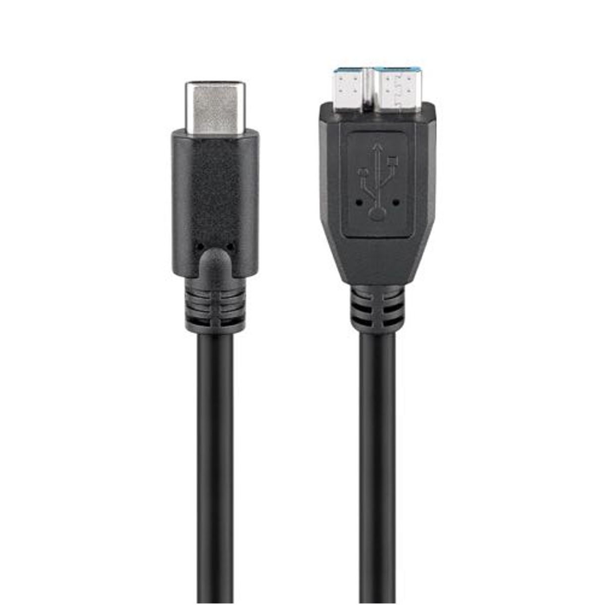 Goobay - High Speed kabel (3.1 USB-C / 3.0 USB Micro-B) (Han-Han) (Sort) - 1,0 m