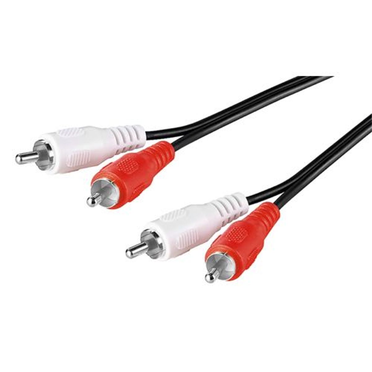 Goobay - Phone kabel (Stereo) (2xRCA) (Han-Han) (Sort) - 2,5 m