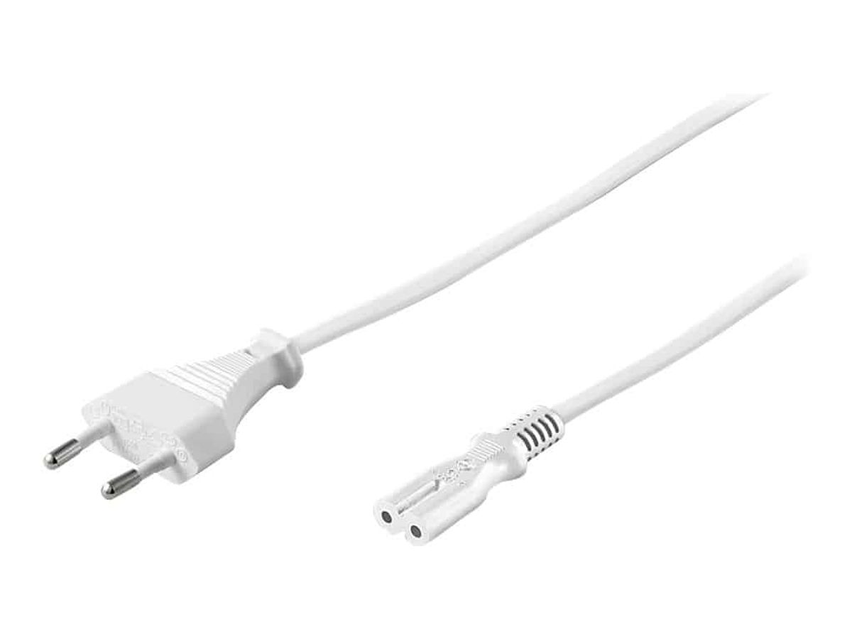 Goobay Powerkabel - 8-talsstik - Hvid