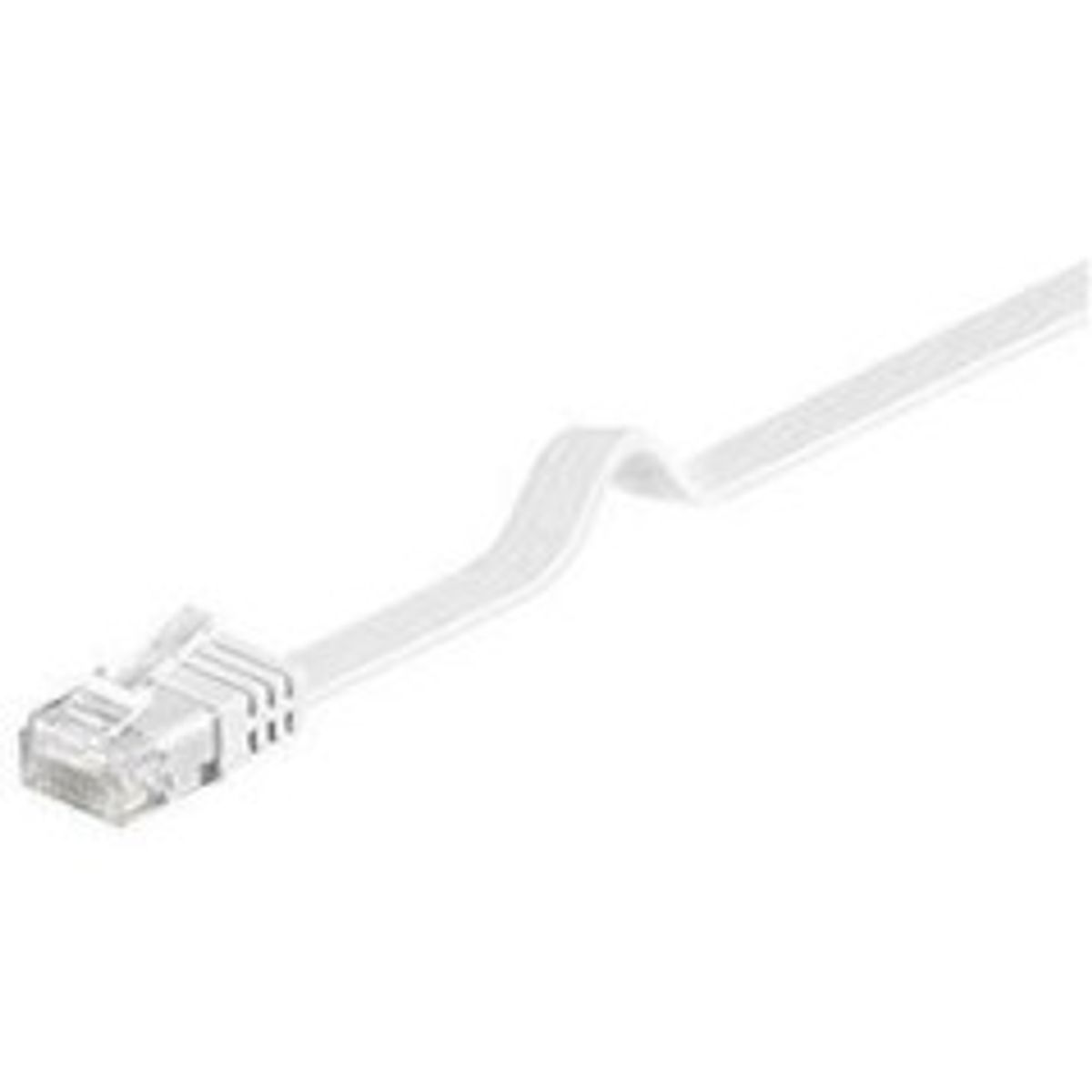 Goobay RJ45 CAT 6 FlatU/UTP CU 10m White