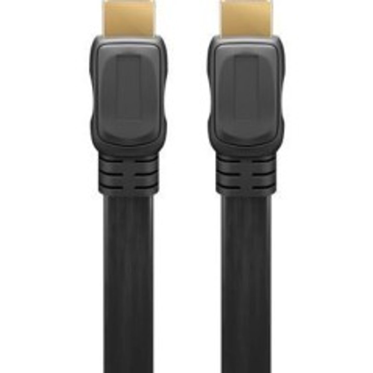 Goobay Slim HDMI 2.0 han med Ethernet Fladt Kabel 4K 60Hz 2 m Sort