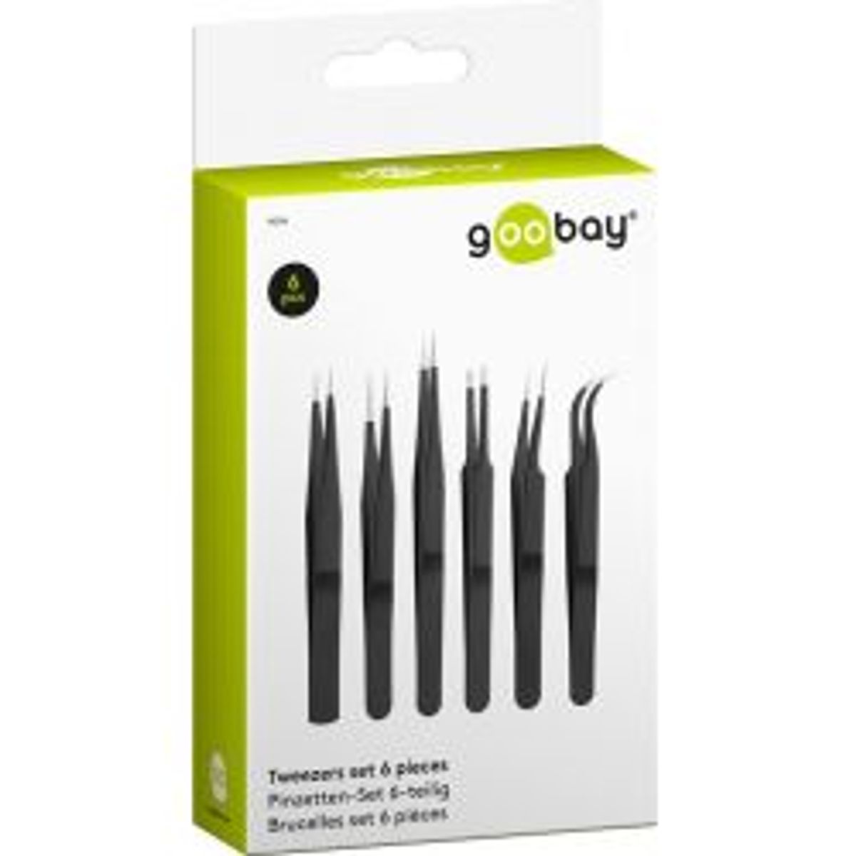 Goobay Tweezers Set 6 Pieces