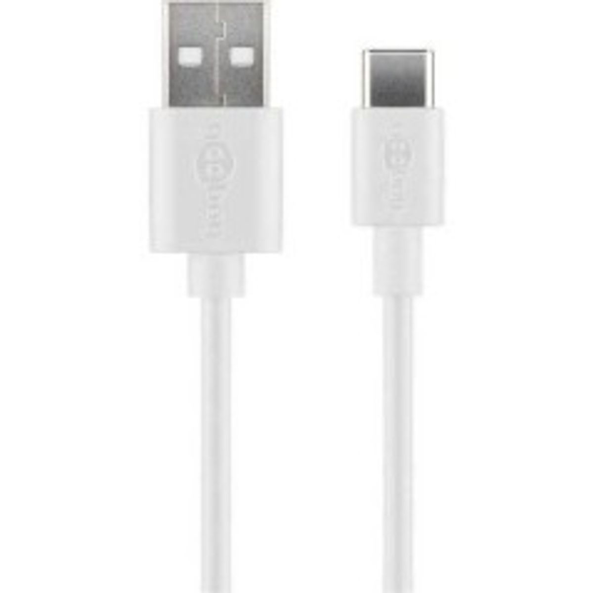 goobay USB 2.0 USB Type-C kabel 1m Hvid