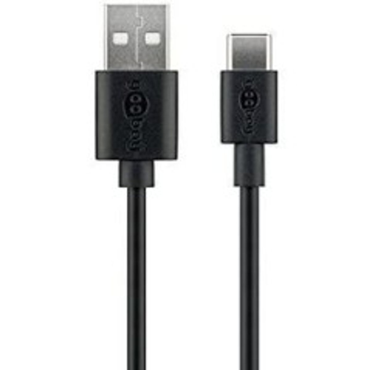 goobay USB 2.0 USB Type-C kabel 1m Sort