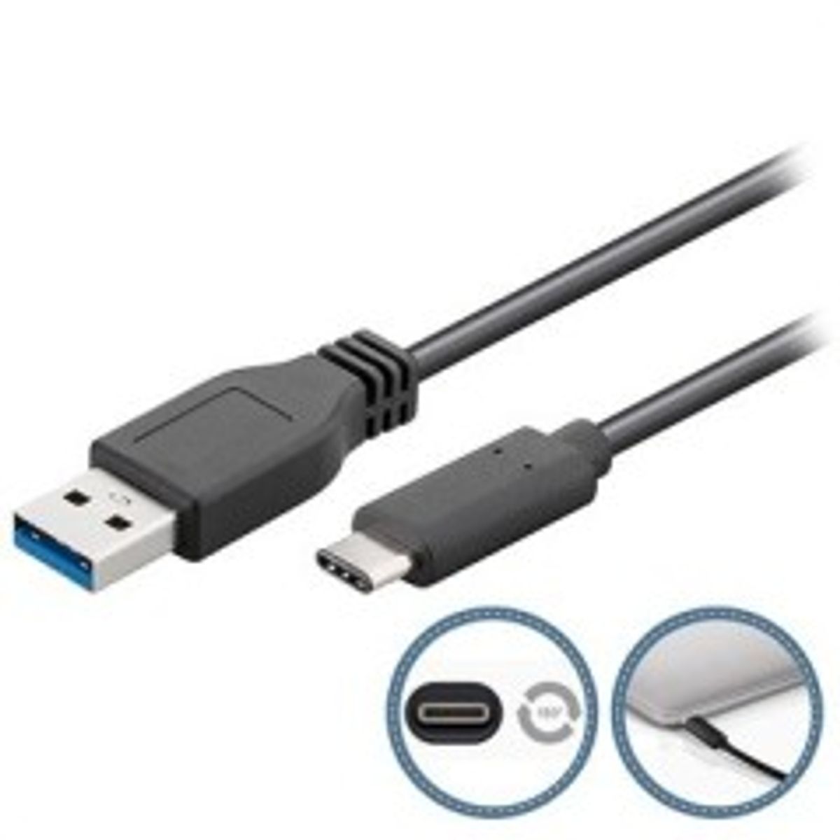 Goobay USB 3.0 cable - USB type C 1m