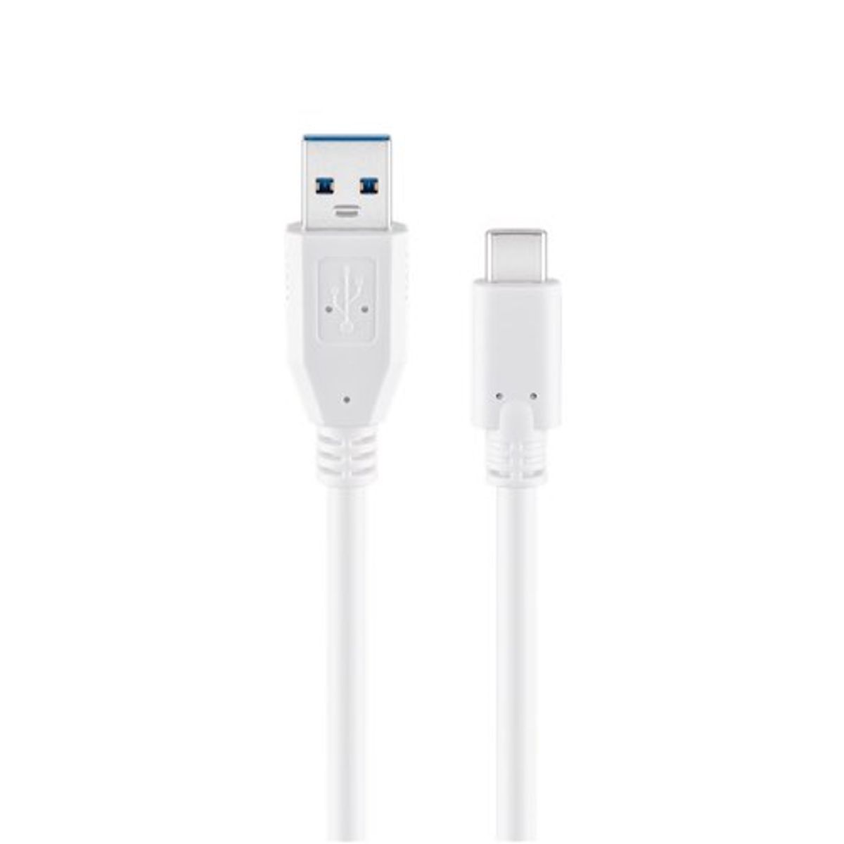 Goobay - USB 3.0 SuperSpeed kabel (USB-A / USB-C) (Han-Han) (Hvid) - 0,5 m