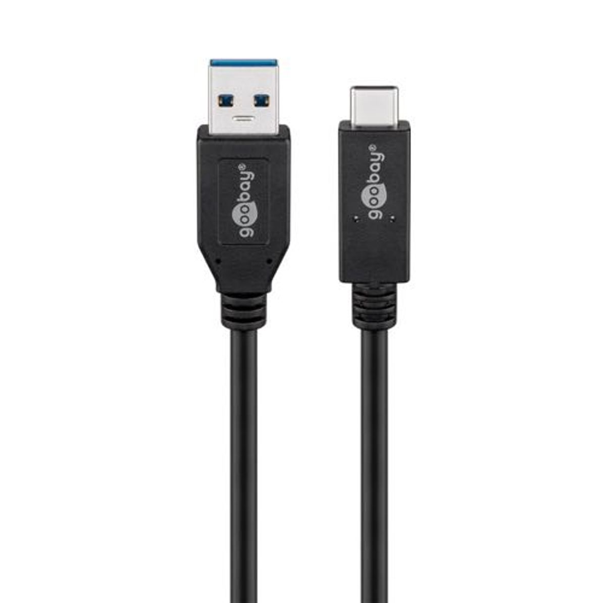 Goobay - USB 3.1 (2. gen) SuperSpeed kabel (USB-A / USB-C) (Han-Han) (Sort) - 1,0 m