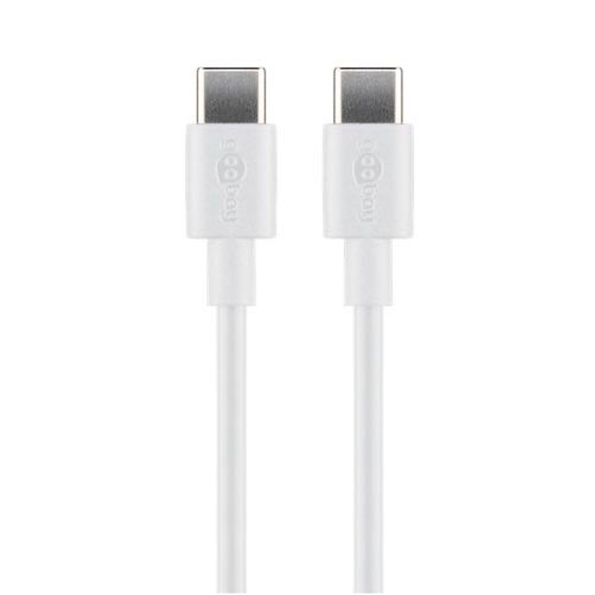 Goobay - USB-C 2.0 (Gen.1) kabel (USB-C / USB-C) (Han-Han) (Hvid) - 0,5 m