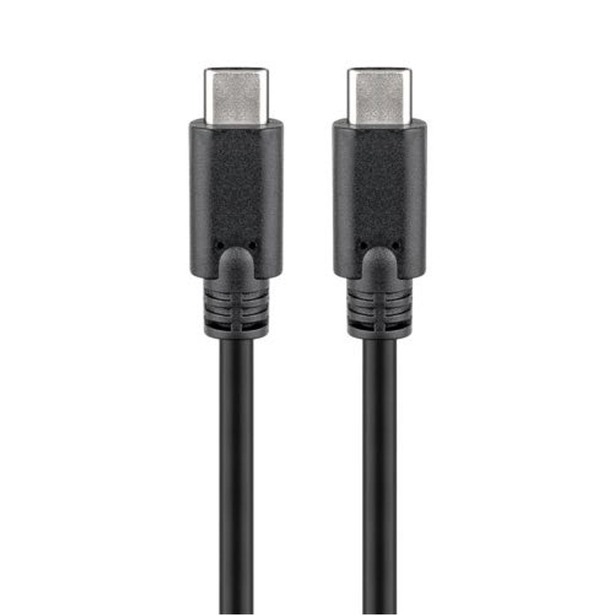 Goobay - USB-C 3.2 (Gen.1) kabel (USB-C / USB-C) (Han-Han) (Sort) - 1,0 m