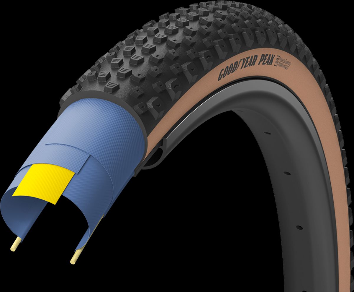 Goodyear PEAK Tubeless Complete 700x35c/45c - Brun