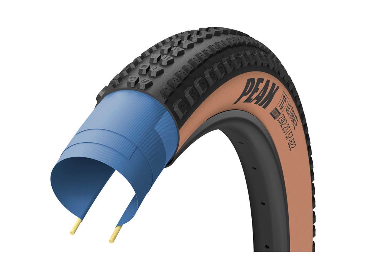 Goodyear Peak Ultimate TLC - Gravel Foldedæk - 700x35C - Sort/Brun