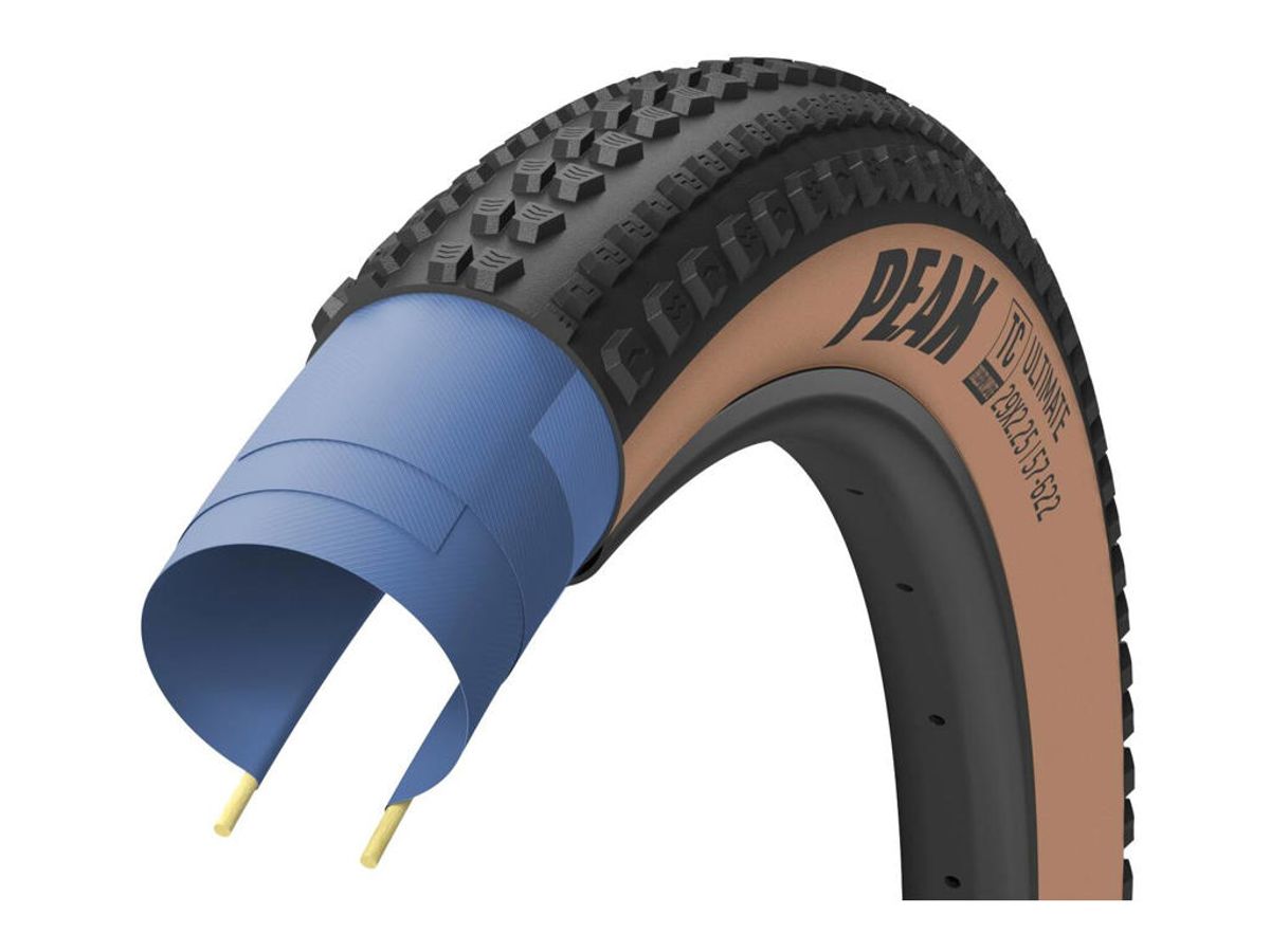 Goodyear Peak Ultimate TLC - Gravel Foldedæk - 700x40C - Sort/Brun