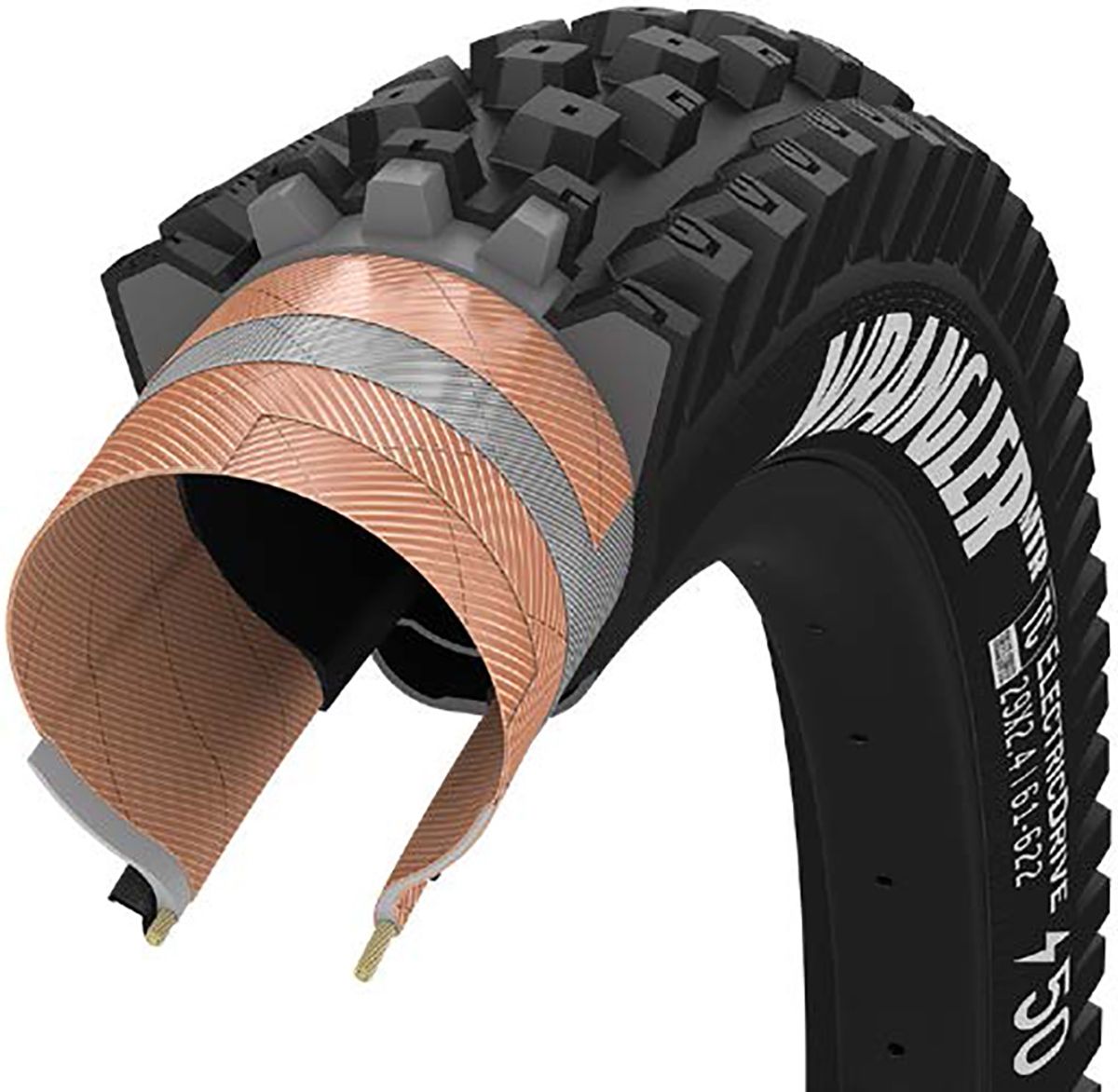 Goodyear WRANGLER MTF Electric 29x2.40 (Bagdæk) - Sort