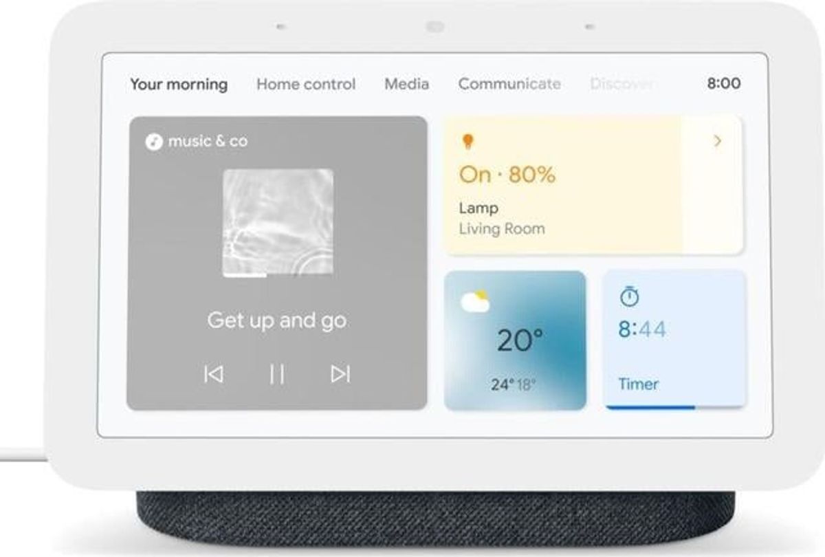 Google Nest Hub - 2nd Gen Charcoal - Koksgrå