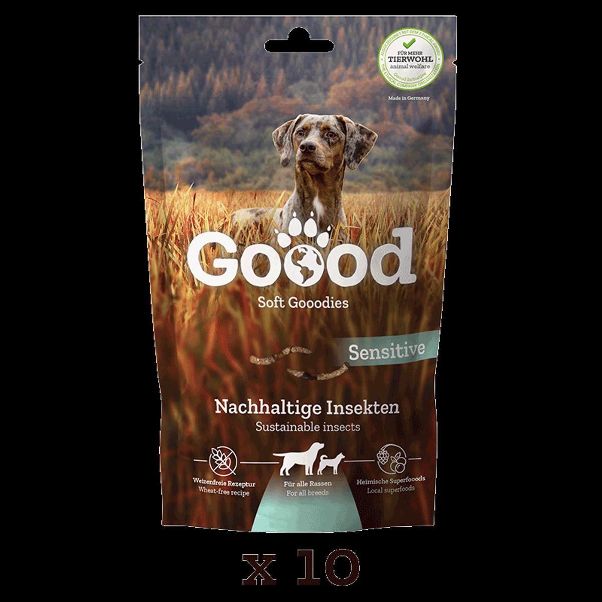 Goood Adult Soft Gooodies - Bæredygtige insekter 10 x 100 g