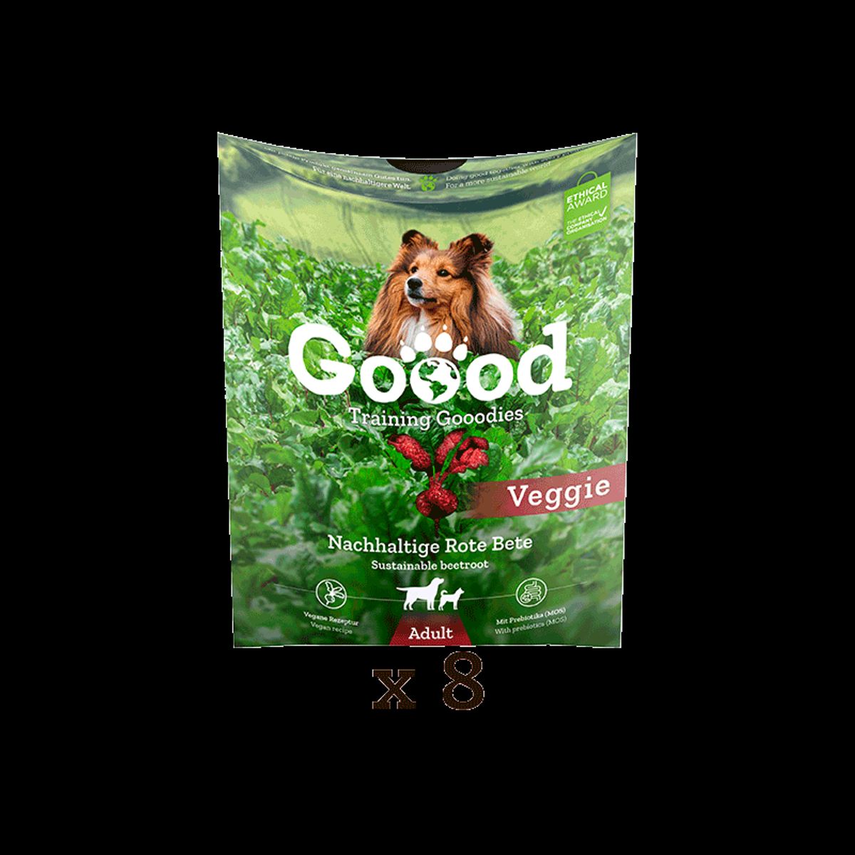 Goood Adult Training Gooodies - Bæredygtige rødbeder 10 x 70 g