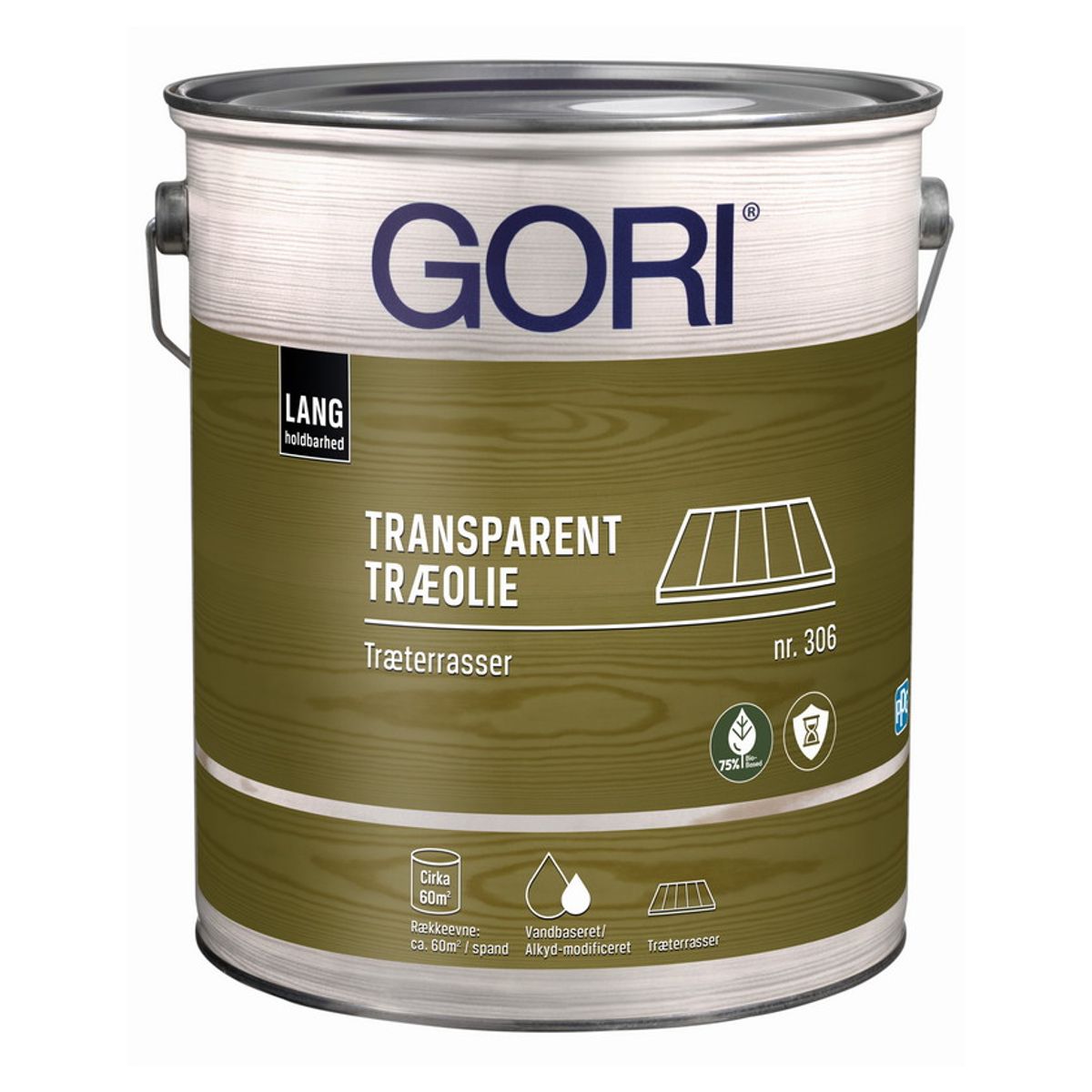 GORI Træterrasse 306 (Emulsion) - 0,75 liter - Ibenholt