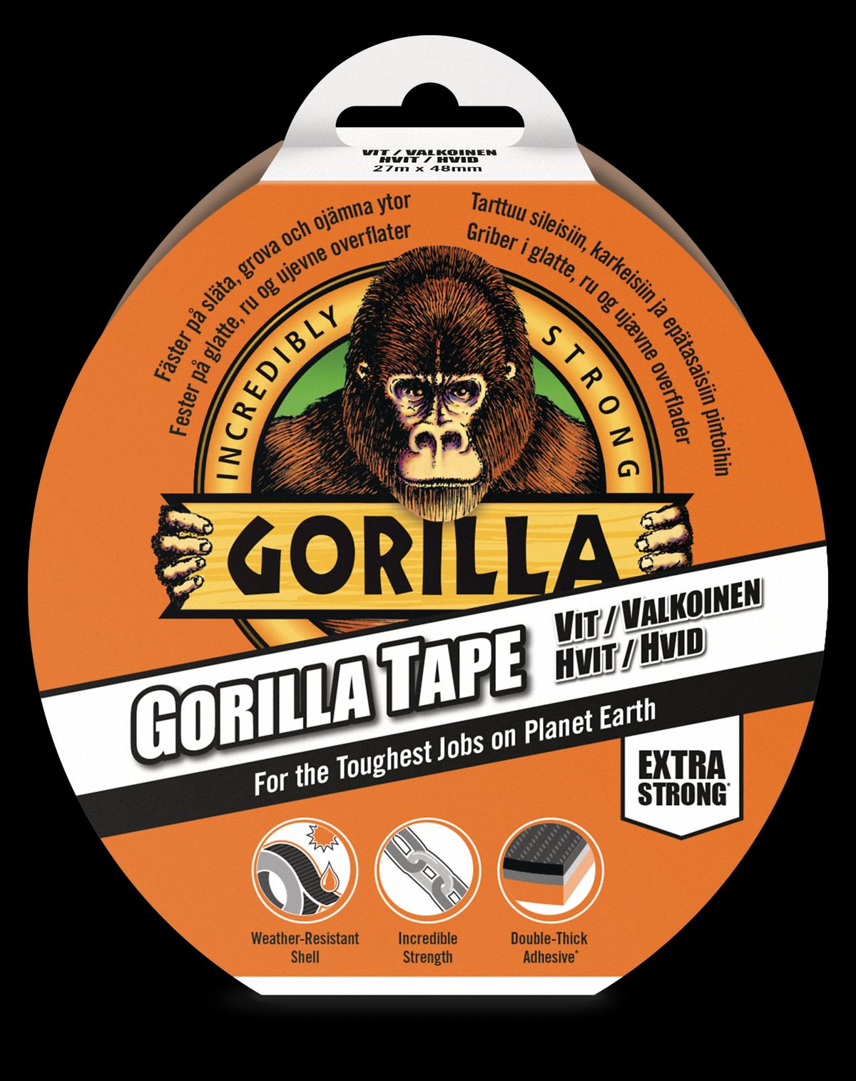 Gorilla Tape Vit 27mx48mm