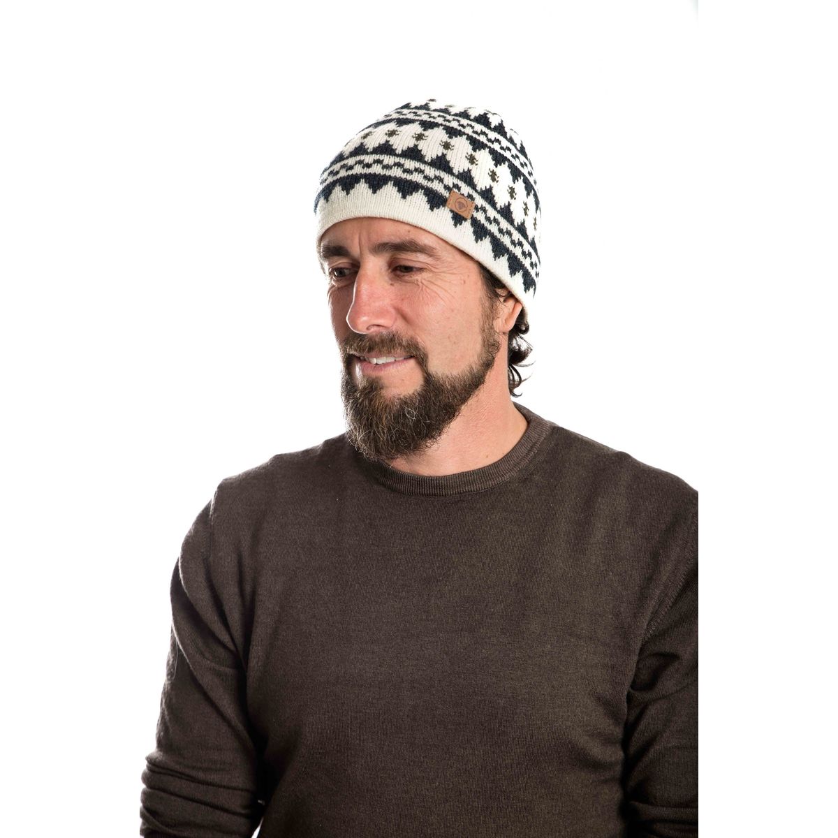 Gorm Beanie Reversible - Fuza Wool - Navy