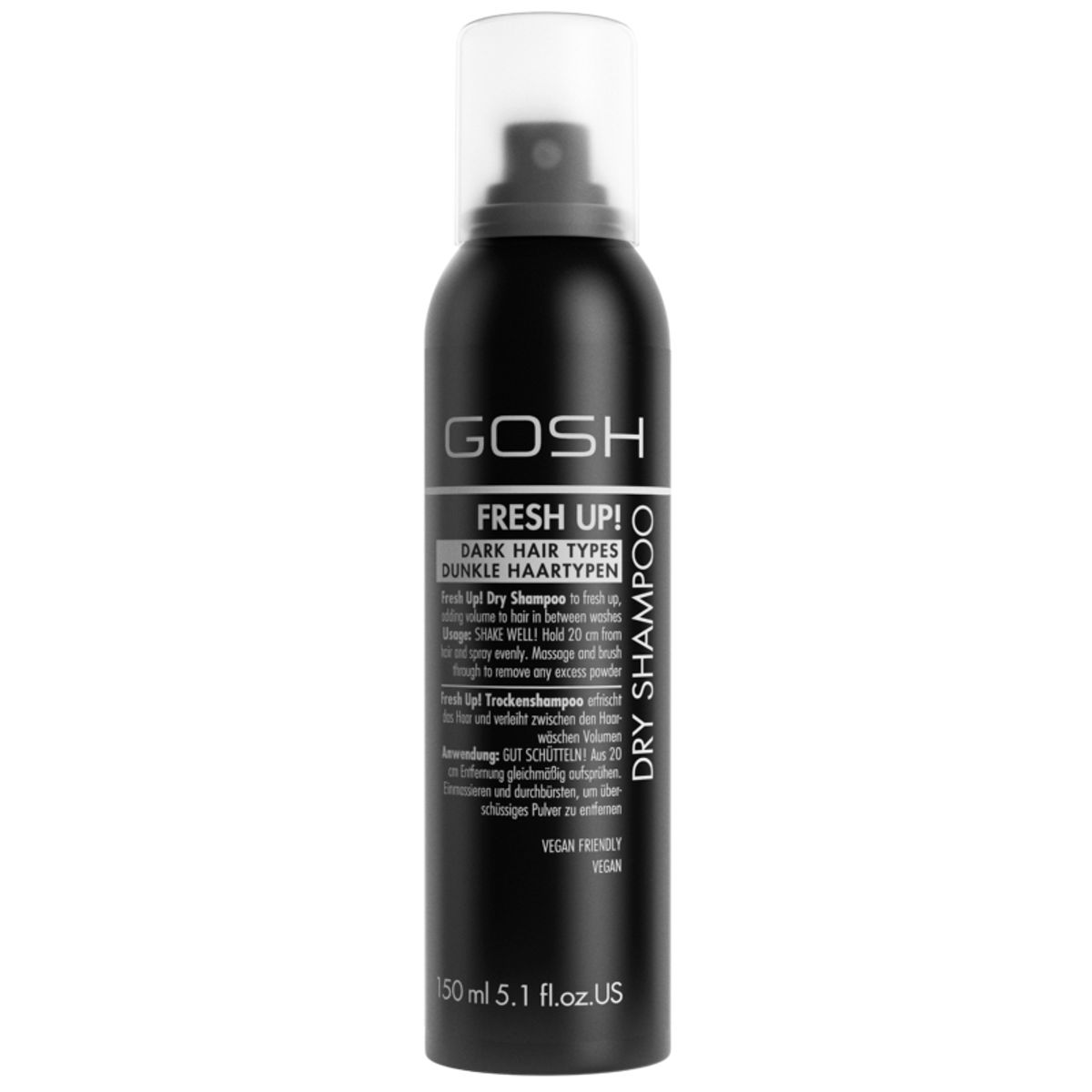 GOSH Fresh Up Dry Shampoo Dark Hair Types 150 ml