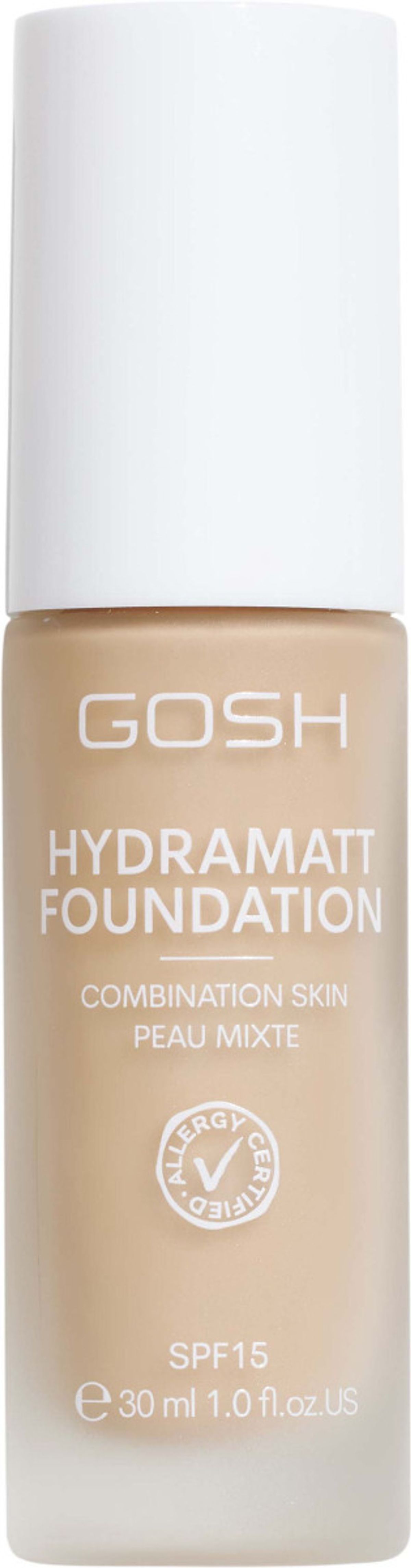 GOSH hydramatt foundation combination skin SPF15 004R light 30ml