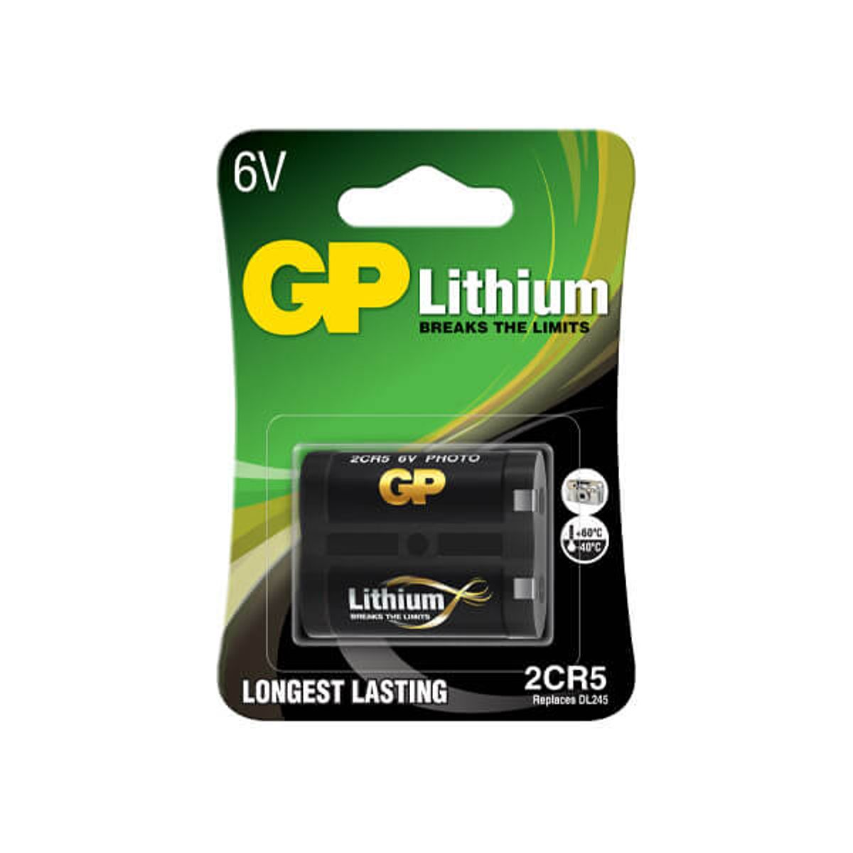 GP 2CR5 6 volt Lithium batteri