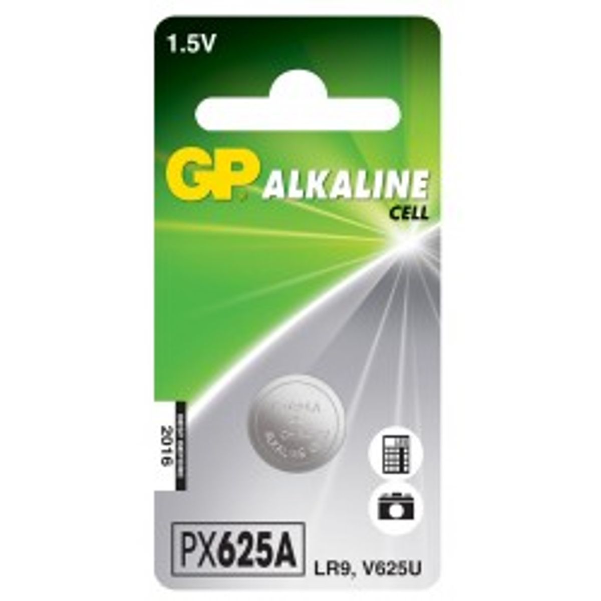 GP Alkaline 1,5V PX625A LR9 V625U Knapcelle Batteri