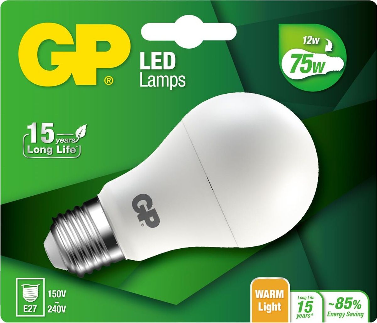 Gp - Led Lamp Classic, E27, 12w (75w), 1055lm