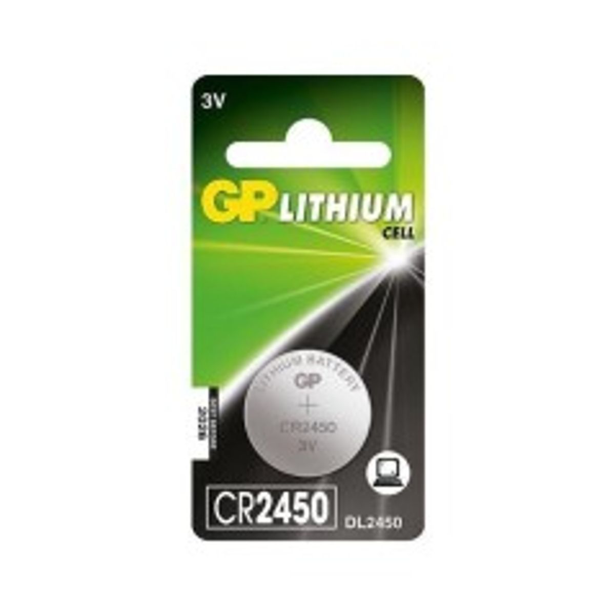 GP LITHIUM BUTTON CELL CR2450