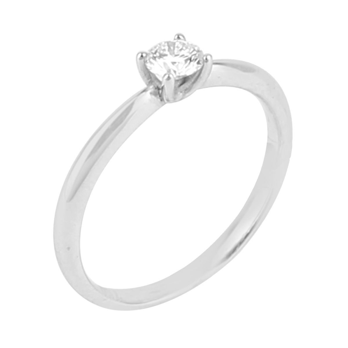 "Grace" solitaire ring i 18 kt. Guld eller hvidguld, 0.20 ct diamanter - 52